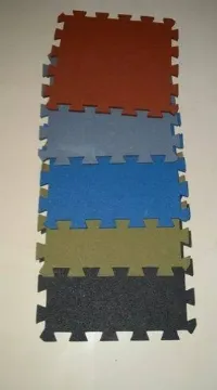 INTERLOCKING MULTIPURPOSE RUBBER FLOORING: 15 MM  